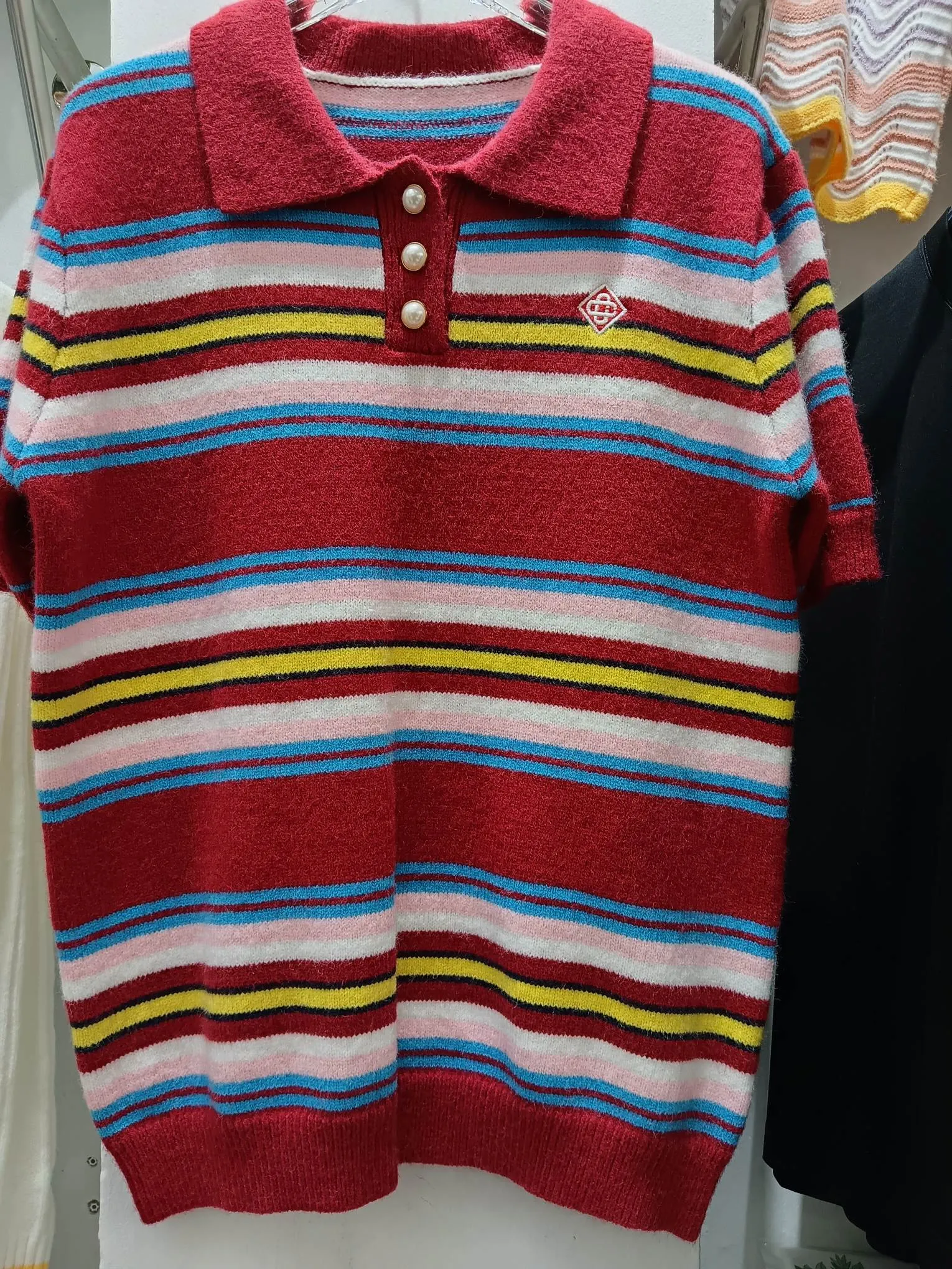 CASABLANCA Red Polo ，Size S.M.L.